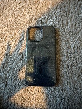 Sparkle Black Phone Case with MagSafe Compatibility